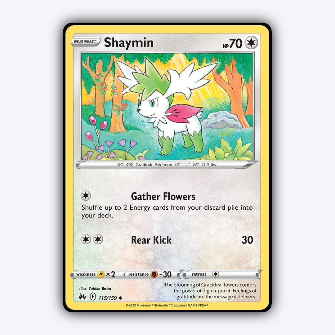 Shaymin 115/159 - Crown Zenith Set - Card Rug