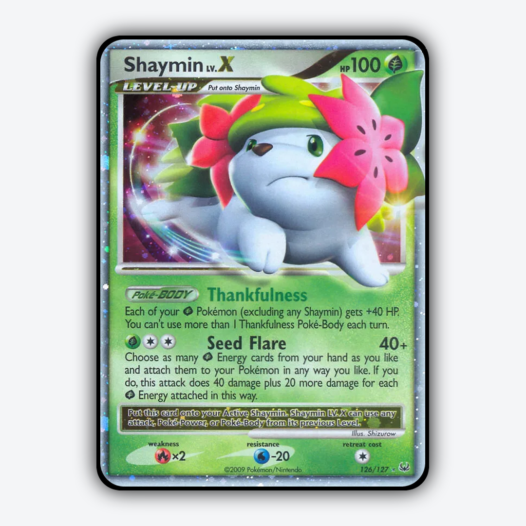 Shaymin LV.X 126/127 - Platinum Set - Card Rug