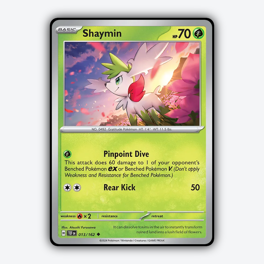 Shaymin 013/162 - Temporal Forces Set - Card Rug