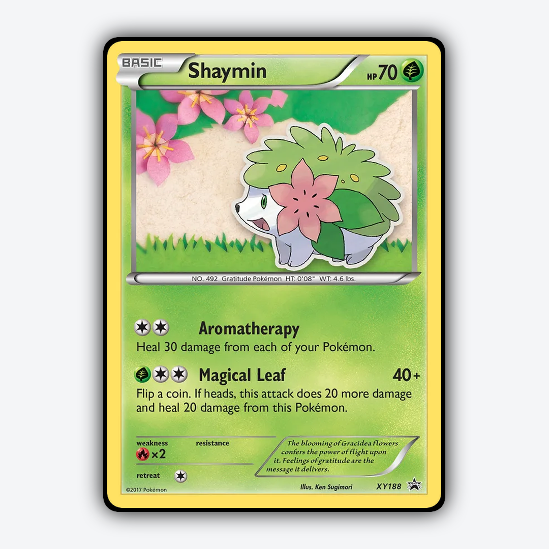 Shaymin #188 - XY Black Star Promos Set - Card Rug