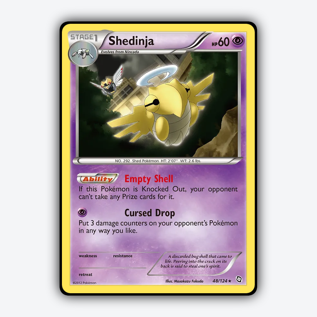 Shedinja 048/124 - Dragons Exalted Set - Card Rug