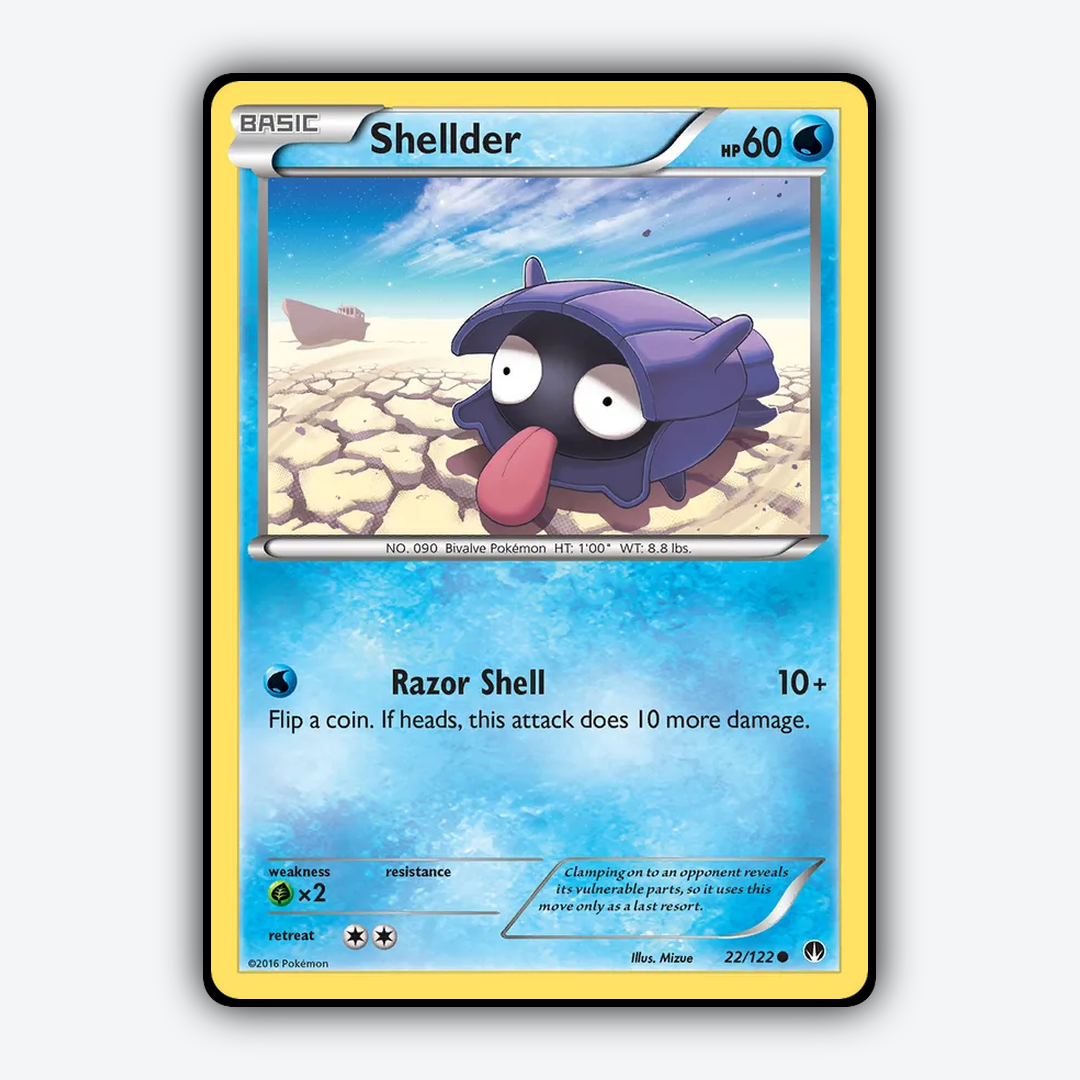 Shellder 022/122 - BREAKpoint Set - Card Rug