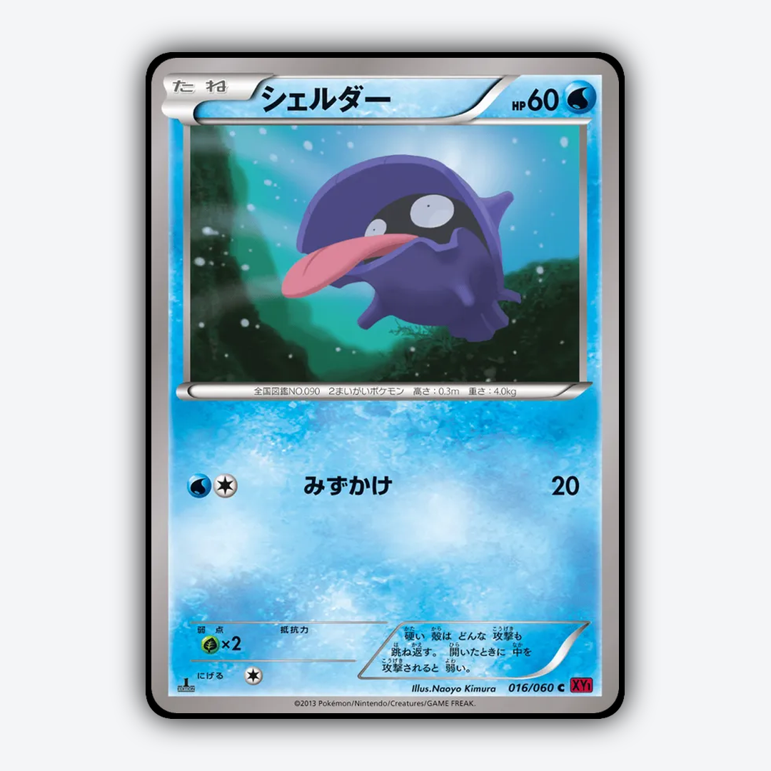 Shellder 016/060 - Collection Y Set - Card Rug (JP)