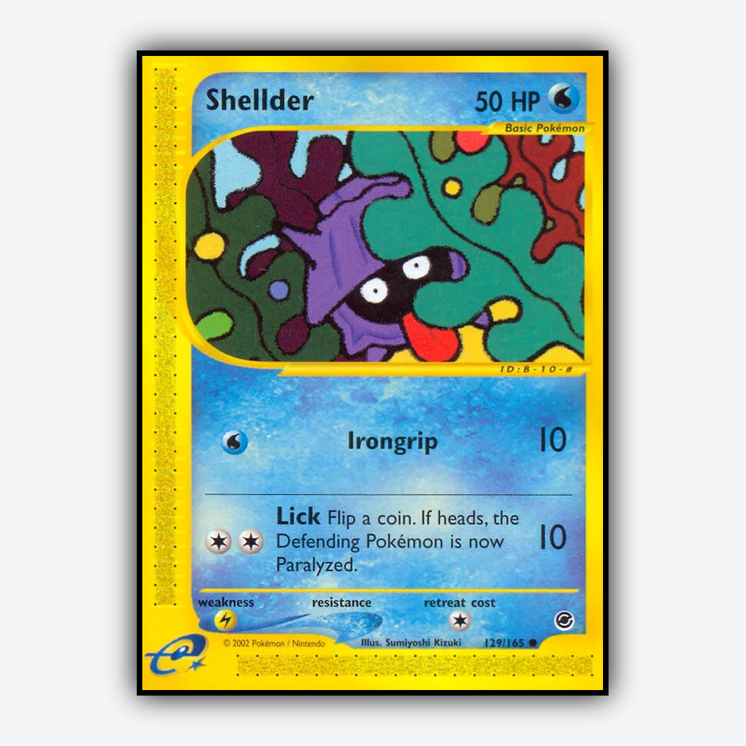 Shellder 129/165 - Expedition Base Set - Card Rug