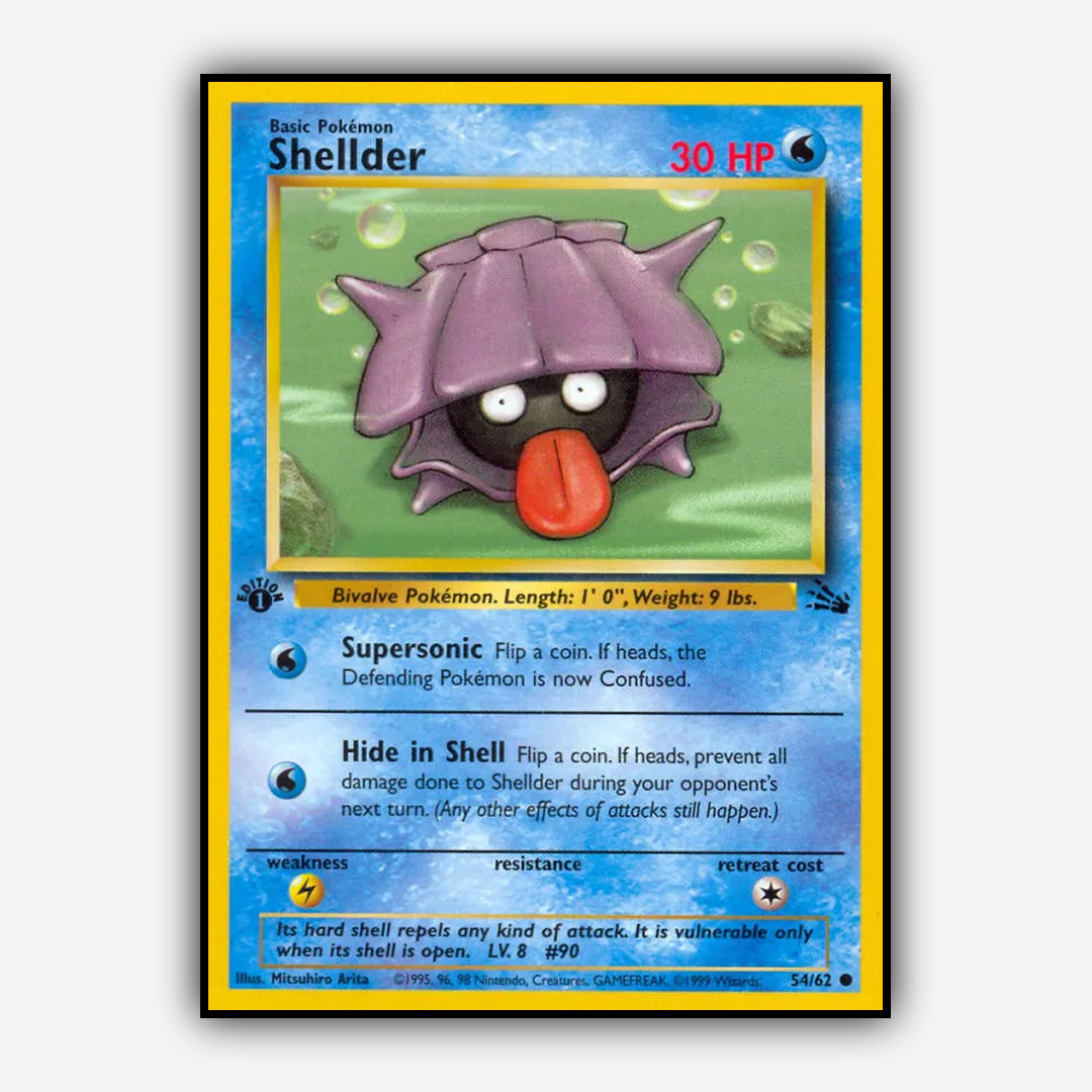 Shellder 054/62 - Fossil Set - Card Rug