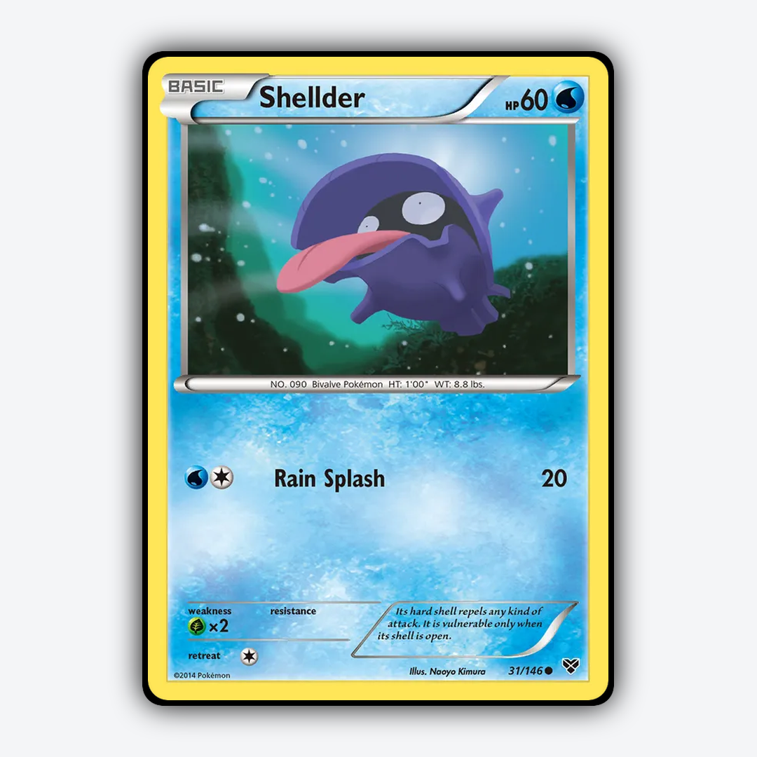 Shellder 031/146 - XY Set - Card Rug
