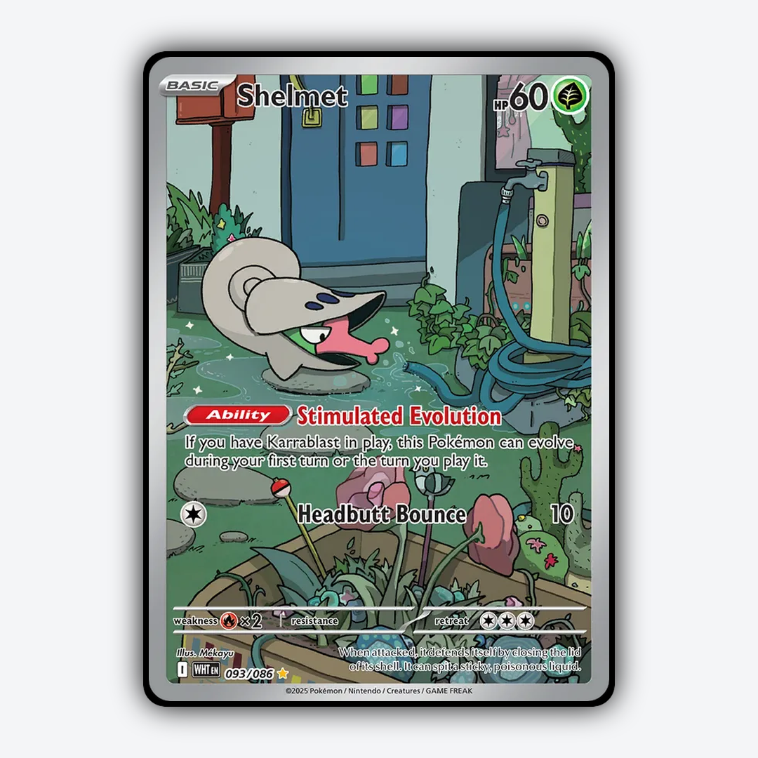 Shelmet #93 - White Flare Set - Card Rug