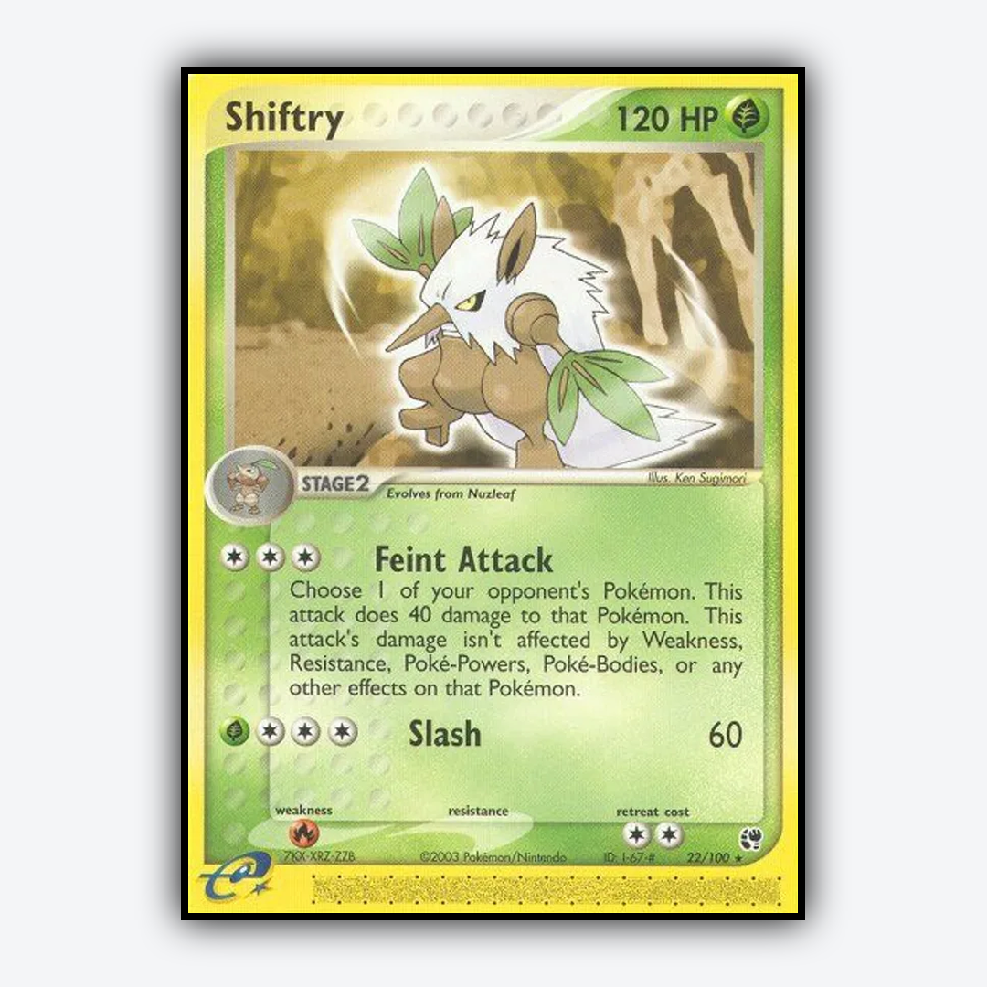 Shiftry 022/100 - Sandstorm Set - Card Rug