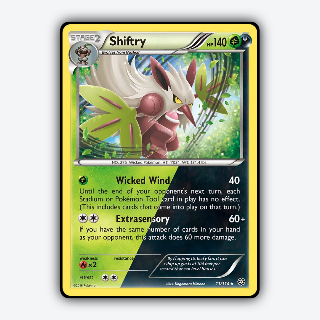 Shiftry 011/114 - Steam Siege Set - Card Rug