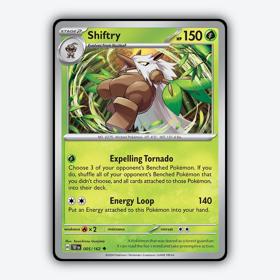 Shiftry 005/162 - Temporal Forces Set - Card Rug