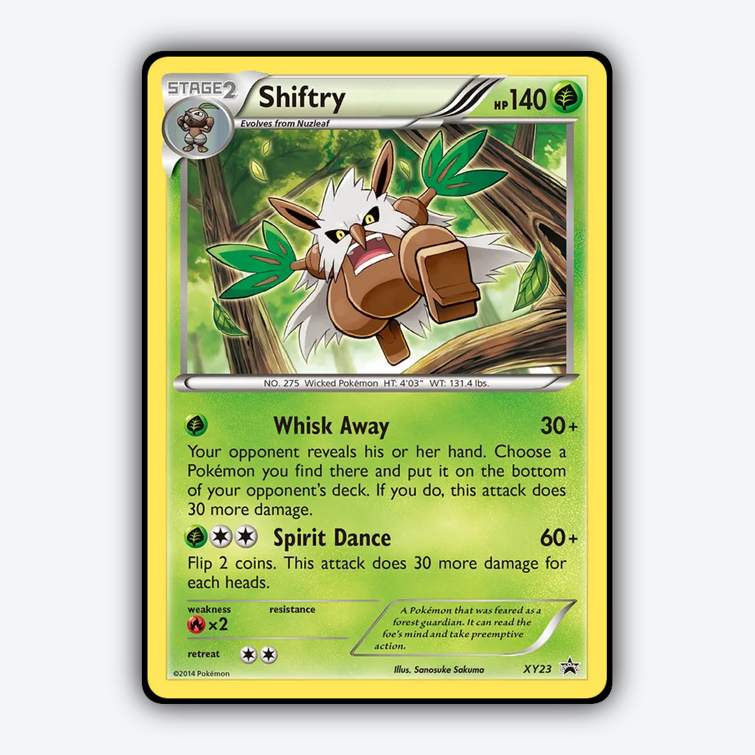 Shiftry #23 - XY Black Star Promos Set - Card Rug