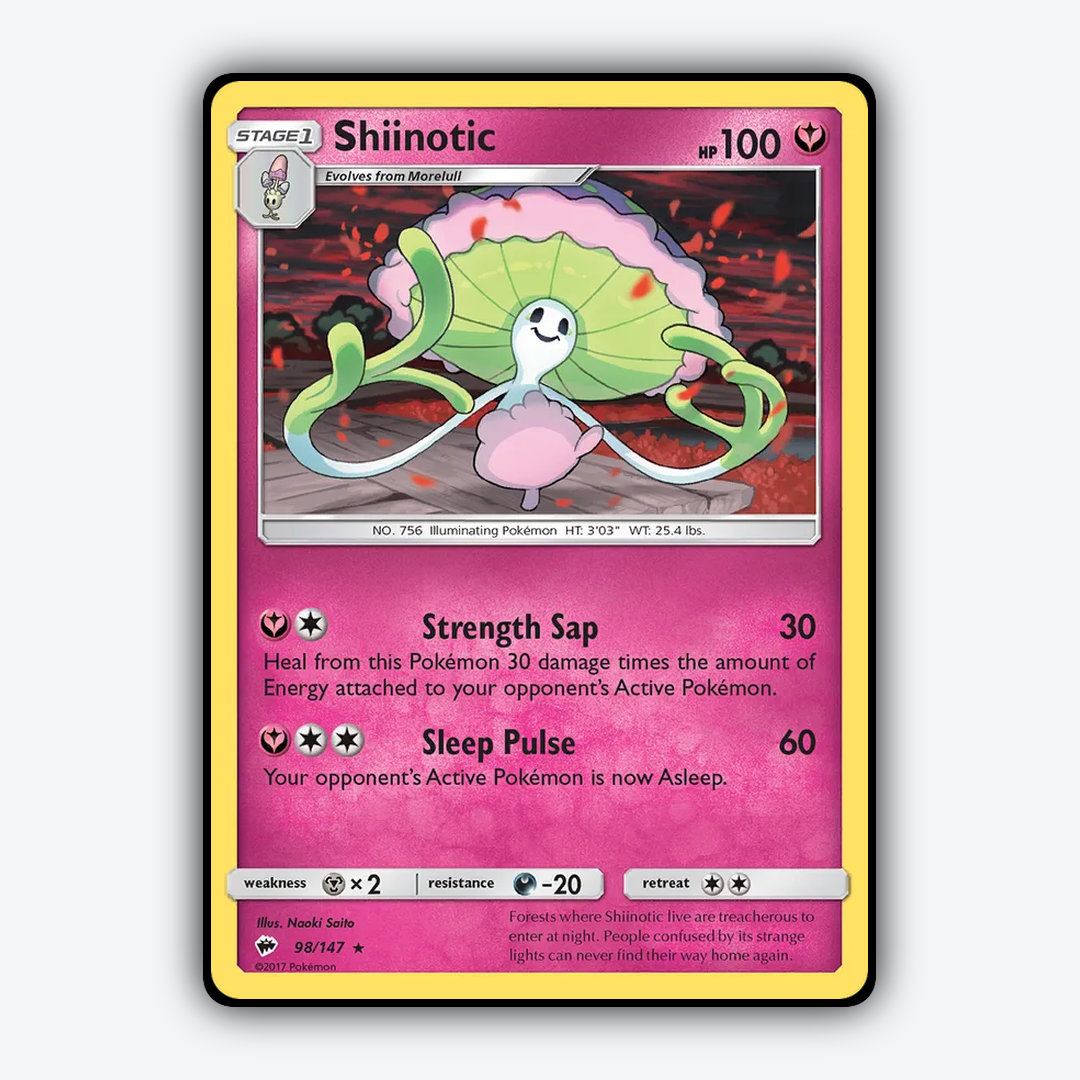 Shiinotic 098/147 - Burning Shadows Set - Card Rug