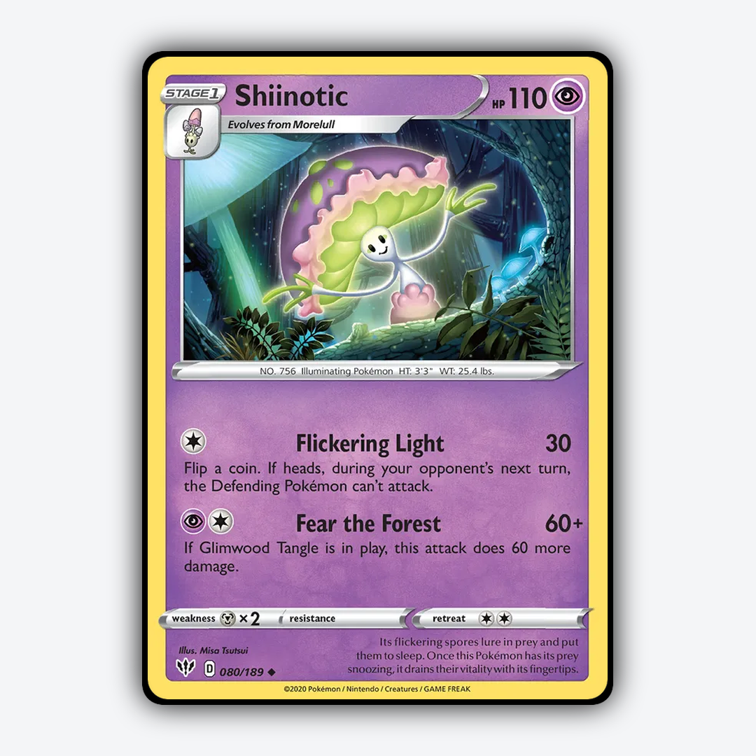 Shiinotic 080/189 - Darkness Ablaze Set - Card Rug