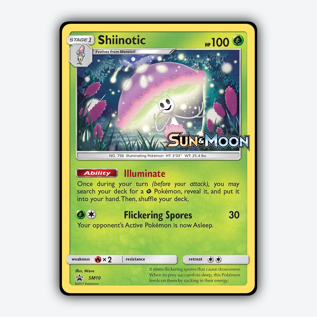 Shiinotic #10 - SM Black Star Promos Set - Card Rug