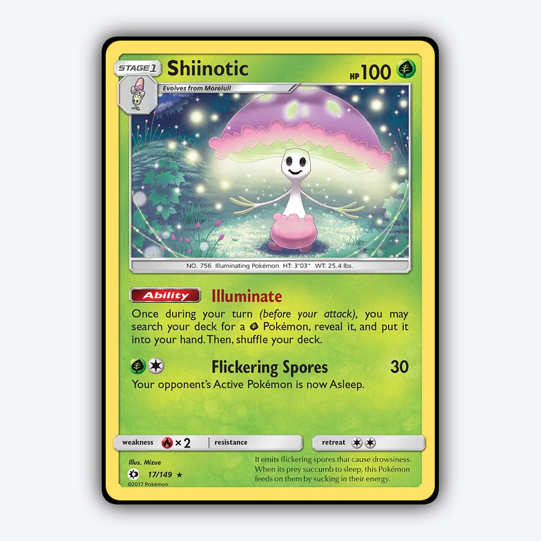 Shiinotic 017/149 - Sun & Moon Set - Card Rug