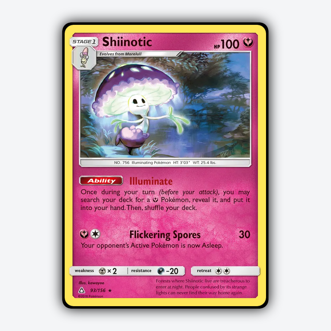 Shiinotic 093/156 - Ultra Prism Set - Card Rug