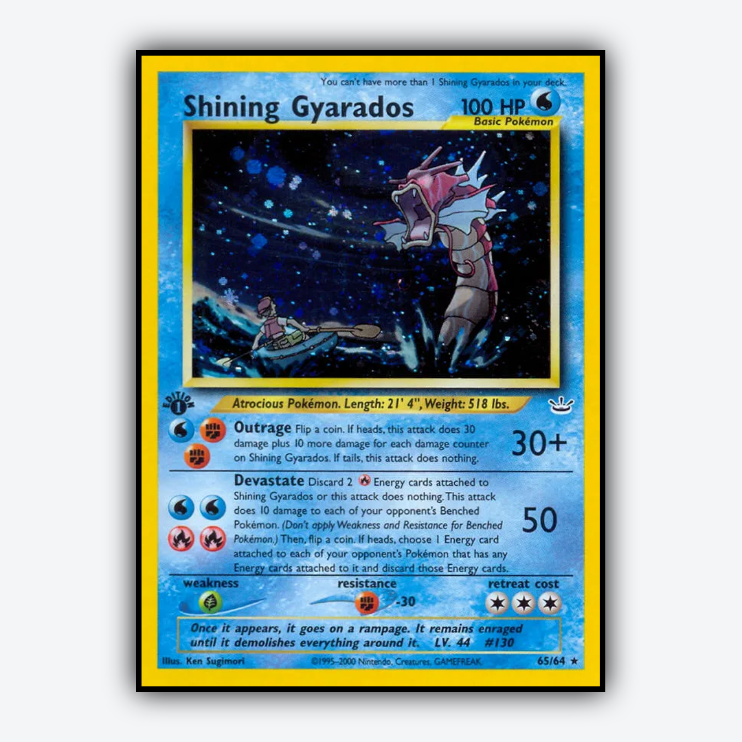Shining Gyarados 065/64 - Neo Revelation Set - Card Rug