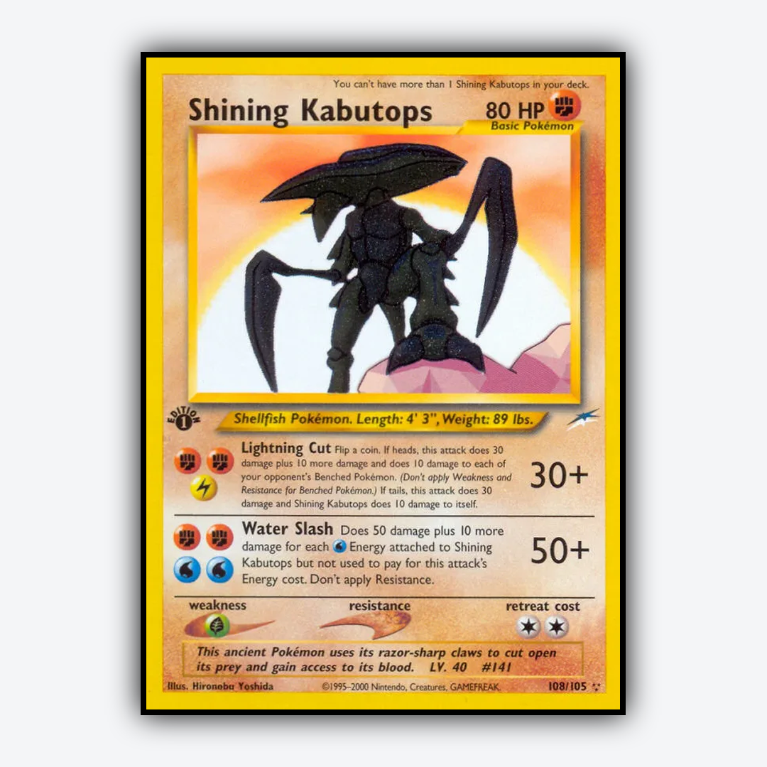 Shining Kabutops 108/105 - Neo Destiny Set - Card Rug
