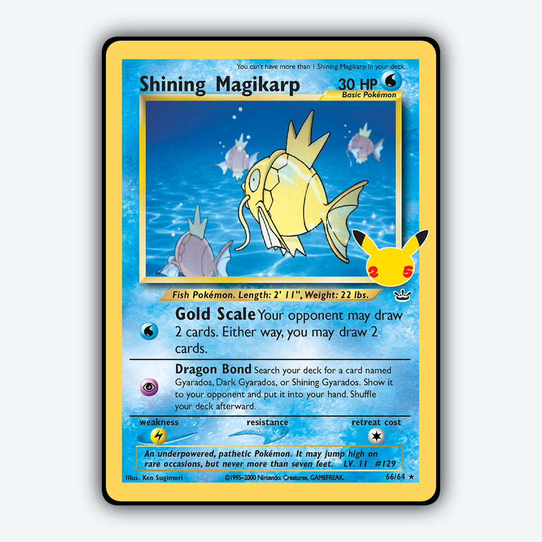 Shining Magikarp #66 - Celebrations: Classic Collection Set - Card Rug
