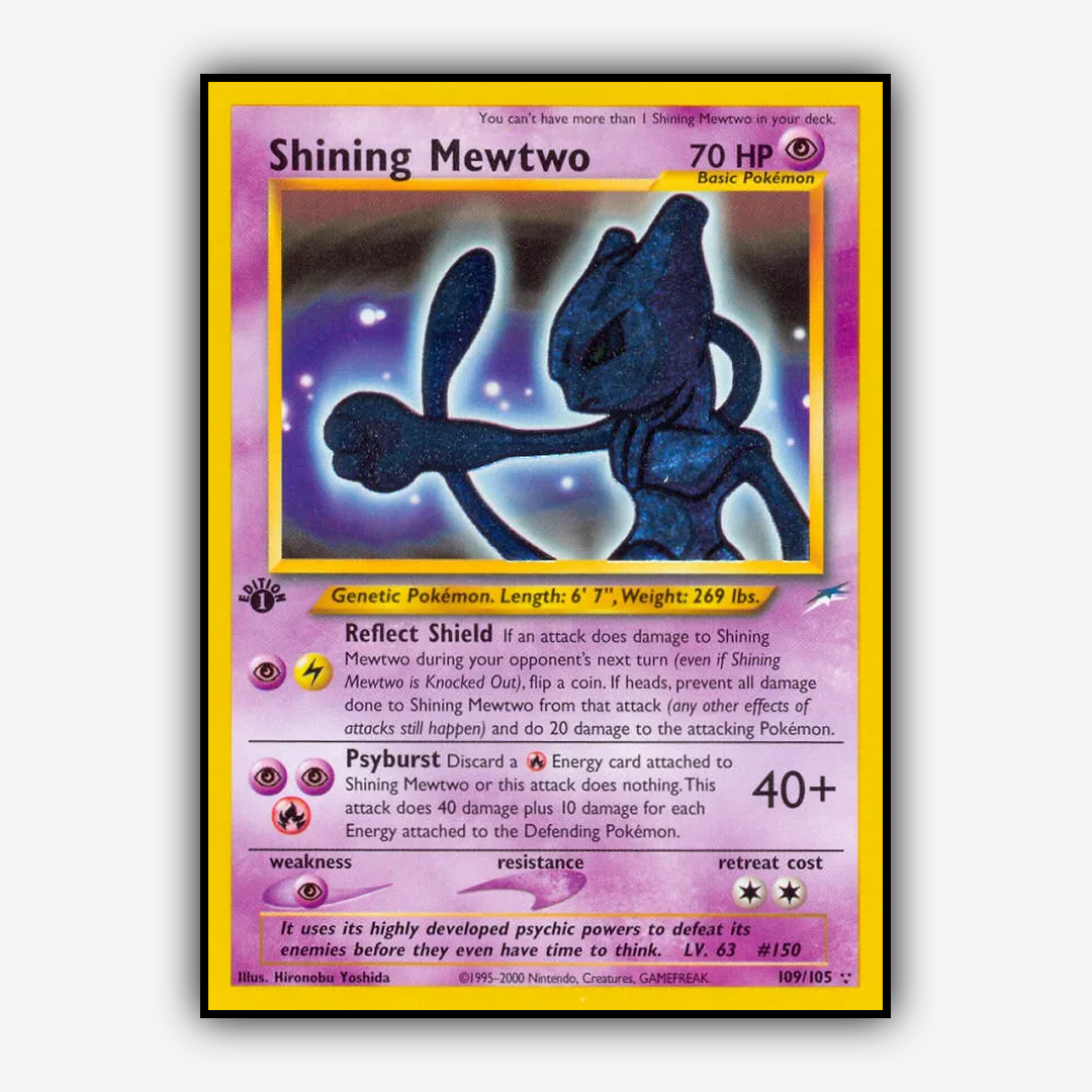 Shining Mewtwo 109/105 - Neo Destiny Set - Card Rug