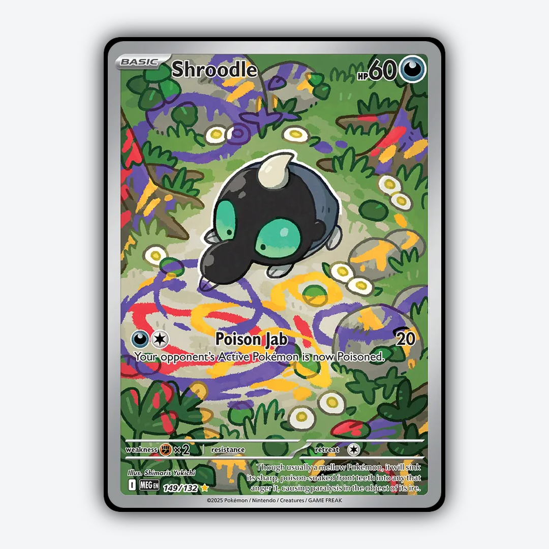 Shroodle #149 - Mega Evolution Set - Card Rug