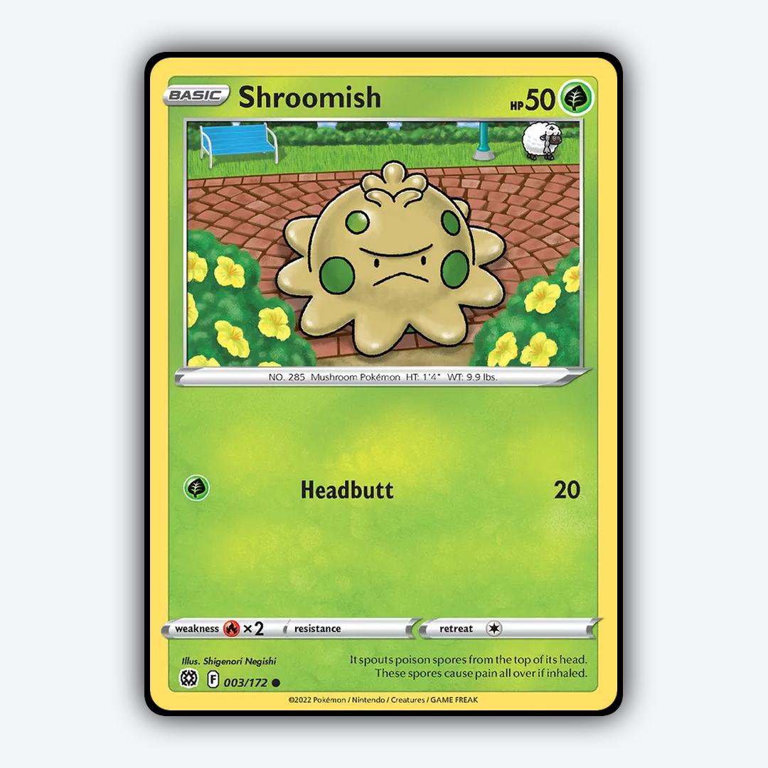 Shroomish 003/172 - Brilliant Stars Set - Card Rug