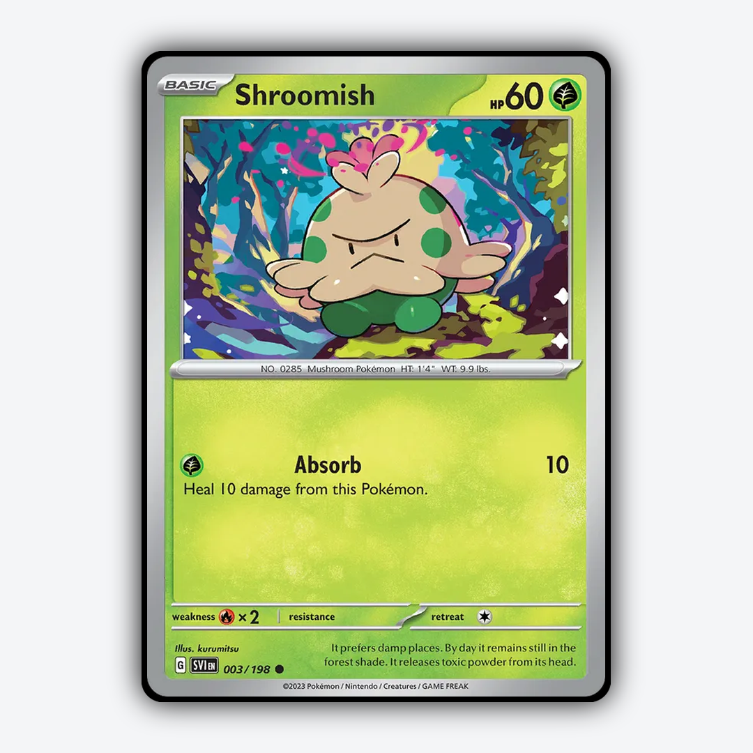 Shroomish 003/198 - Scarlet & Violet Set - Card Rug