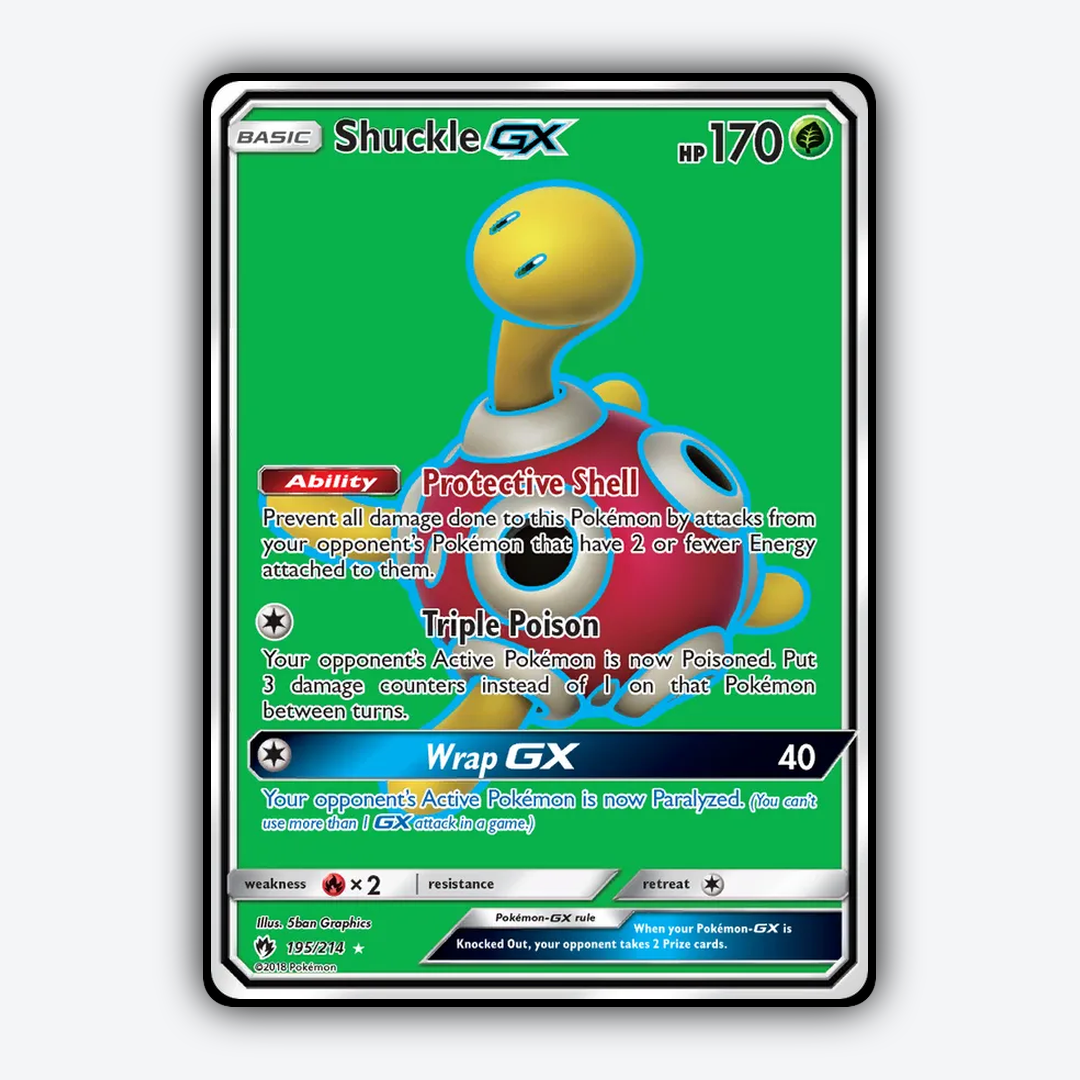 Shuckle-GX 195/214 - Lost Thunder Set - Card Rug