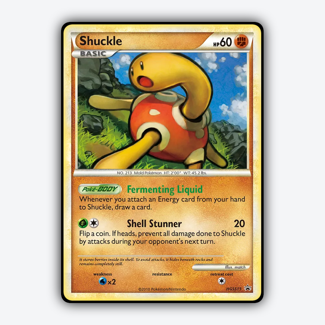 Shuckle #15 - HGSS Black Star Promos Set - Card Rug
