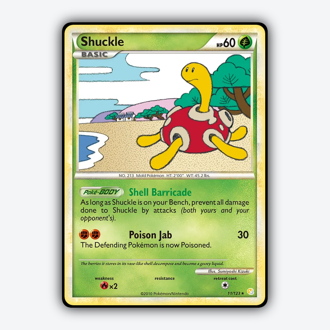 Shuckle 011/123 - HeartGold & SoulSilver Set - Card Rug