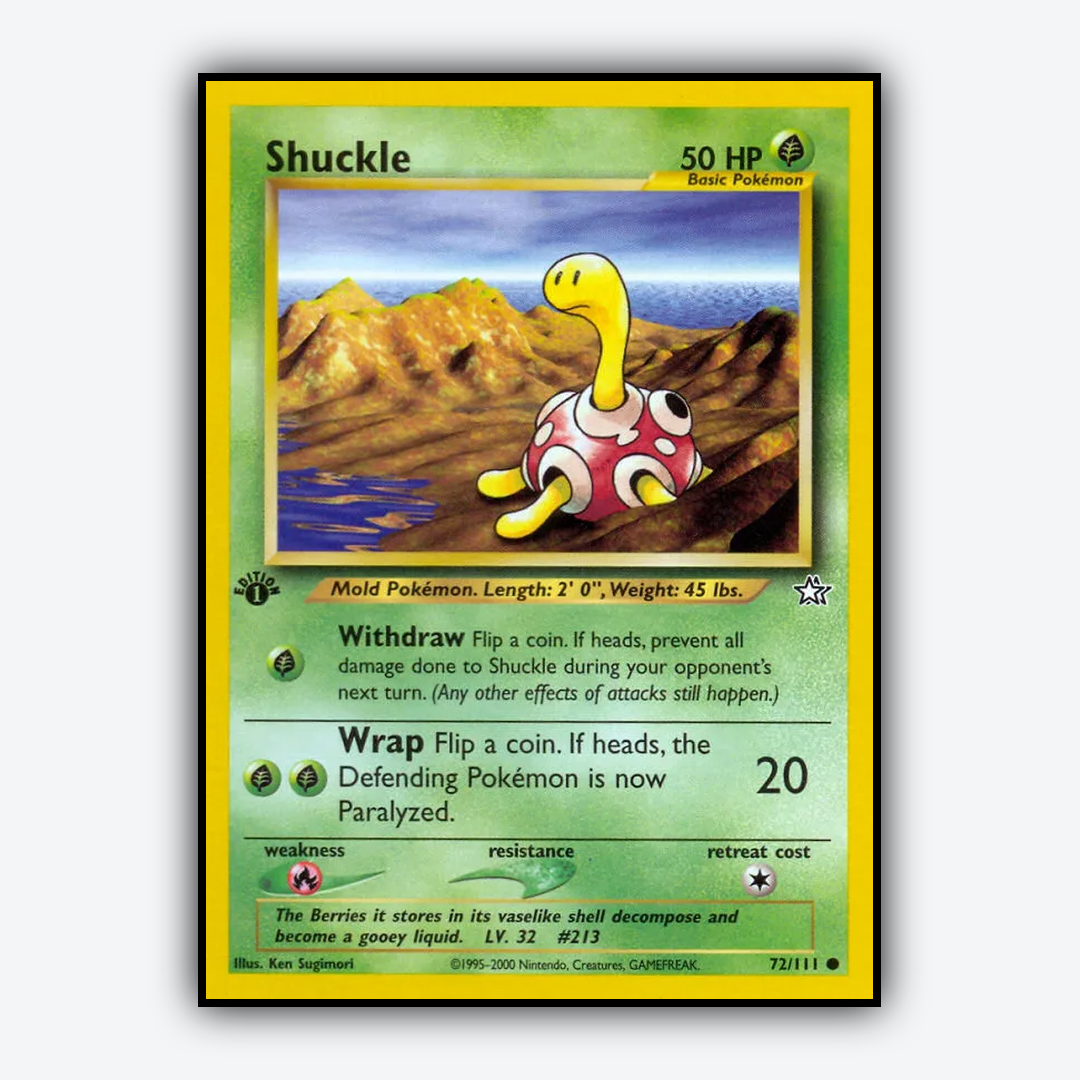 Shuckle 072/111 - Neo Genesis Set - Card Rug