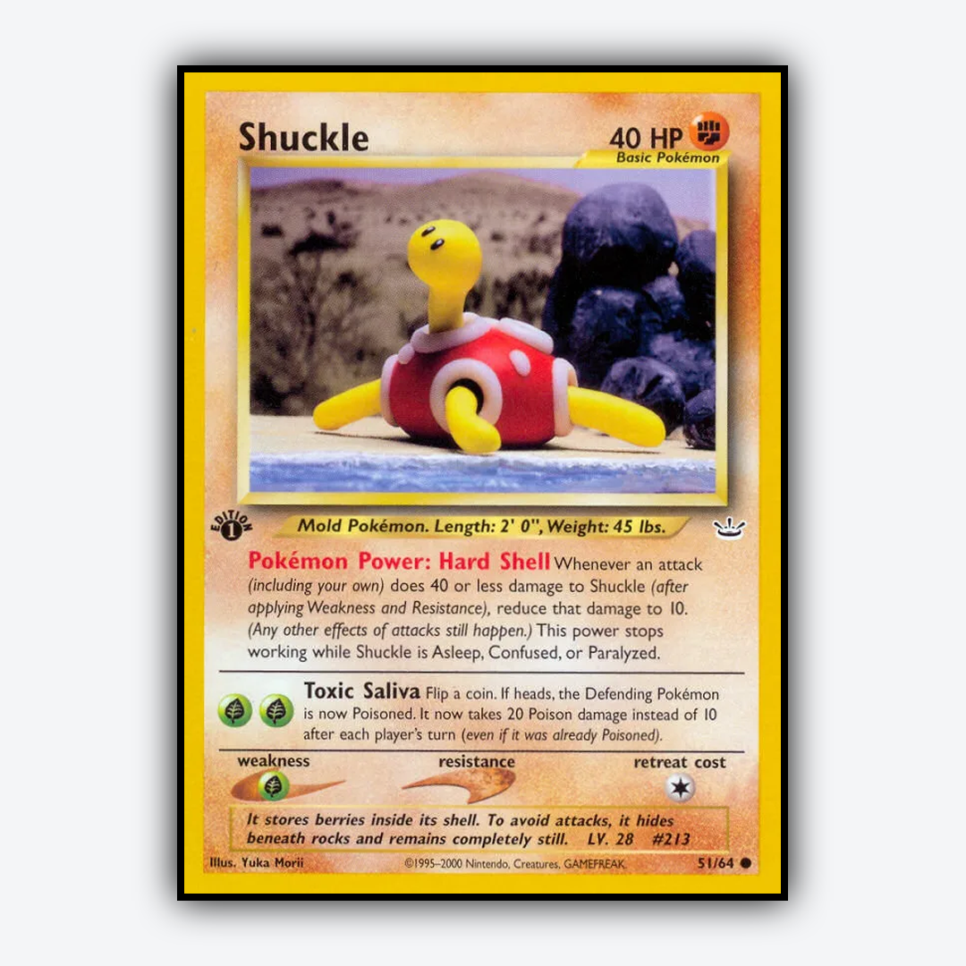 Shuckle 051/64 - Neo Revelation Set - Card Rug