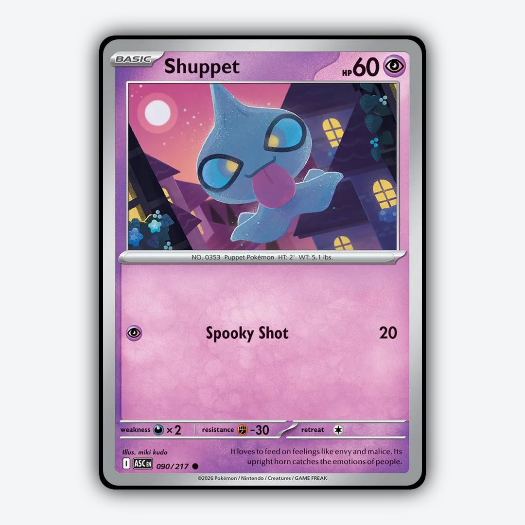 Shuppet 090/217 - Ascended Heroes Set - Card Rug