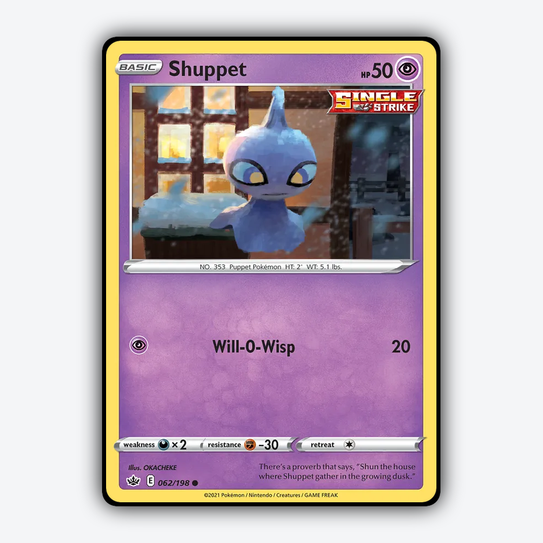 Shuppet 062/198 - Chilling Reign Set - Card Rug