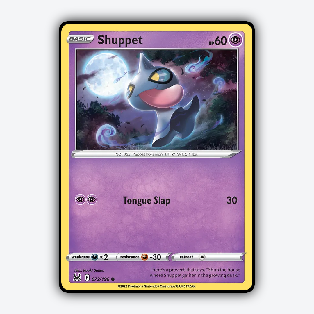 Shuppet 072/196 - Lost Origin Set - Card Rug