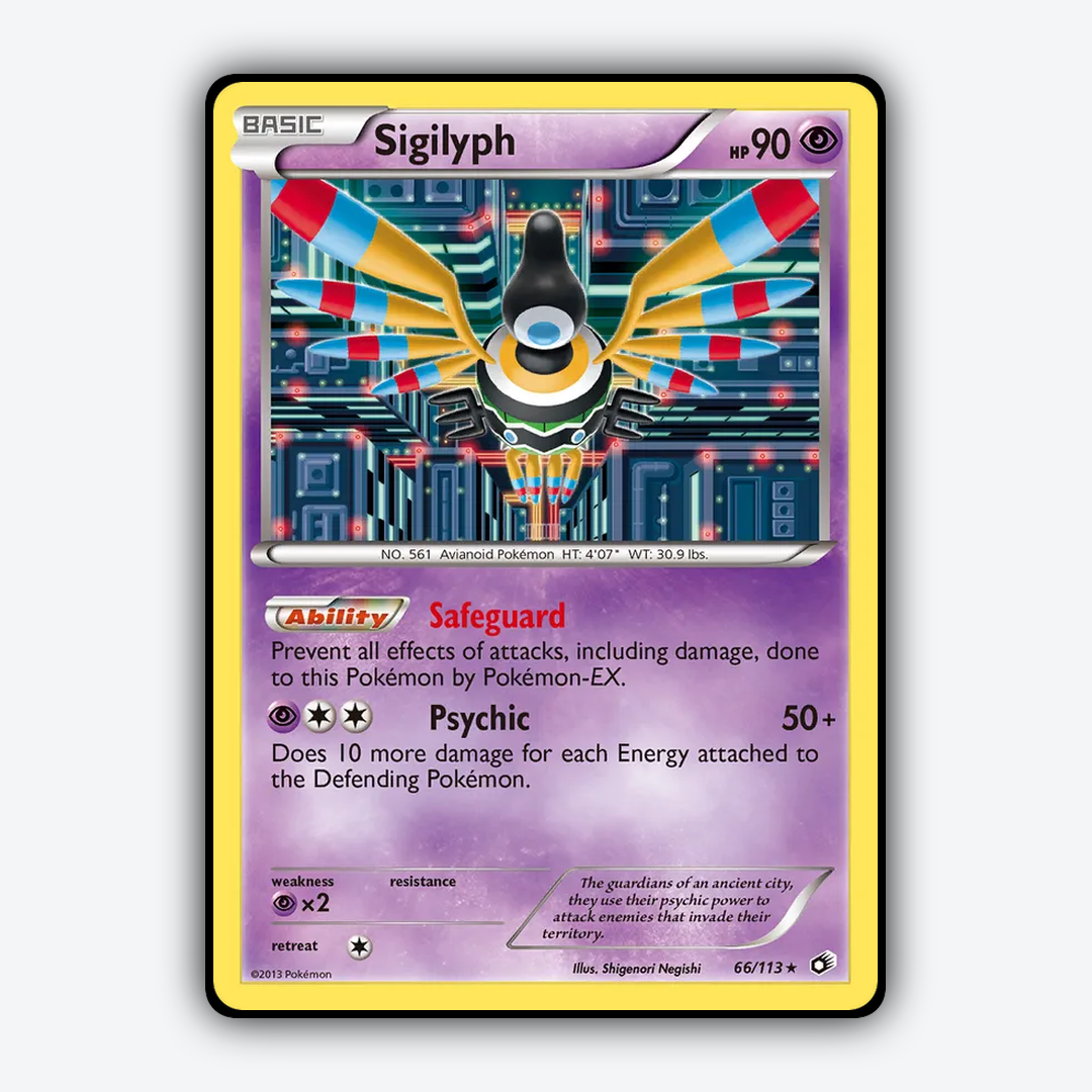 Sigilyph 066/113 - Legendary Treasures Set - Card Rug
