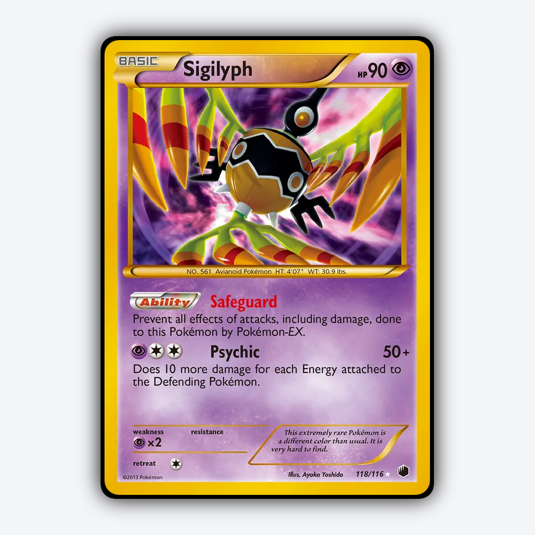 Sigilyph 118/116 - Plasma Freeze Set - Card Rug