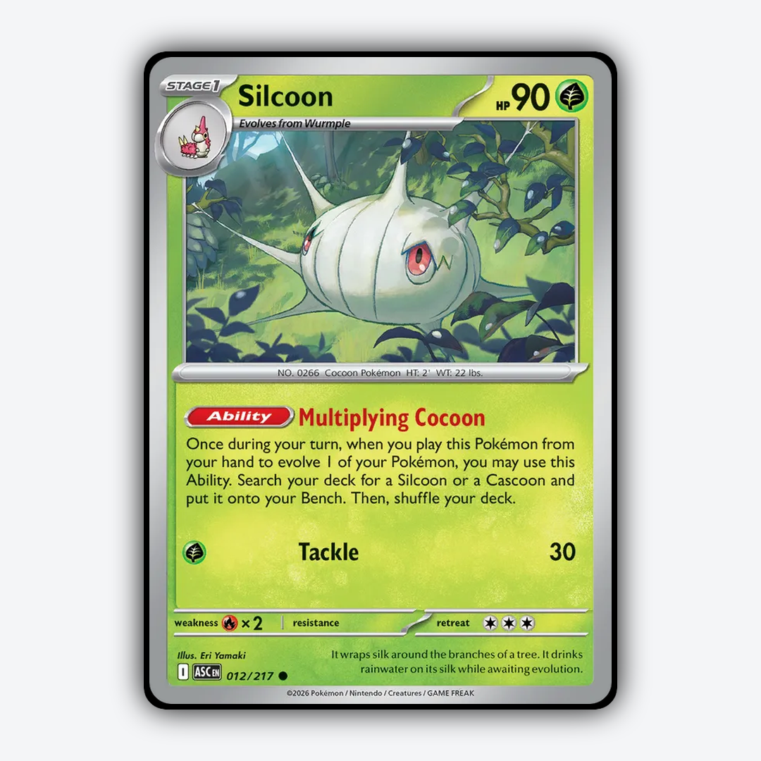 Silcoon 012/217 - Ascended Heroes Set - Card Rug