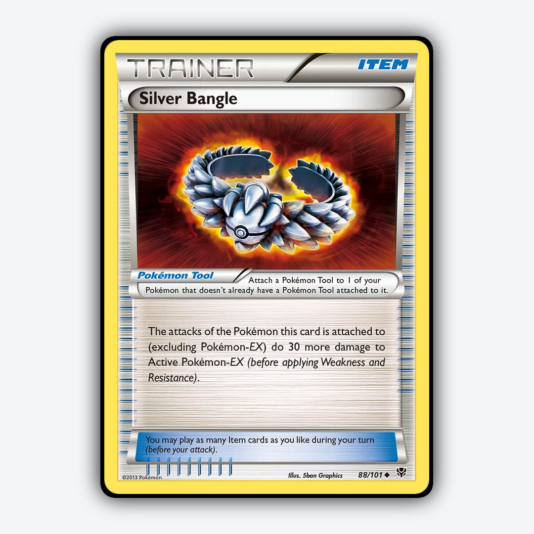 Silver Bangle 088/101 - Plasma Blast Set - Card Rug