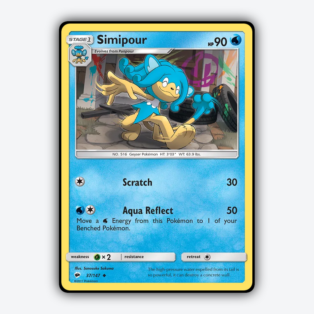 Simipour 037/147 - Burning Shadows Set - Card Rug