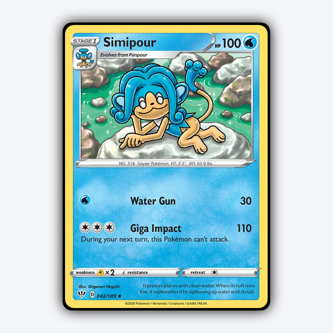 Simipour 042/189 - Darkness Ablaze Set - Card Rug