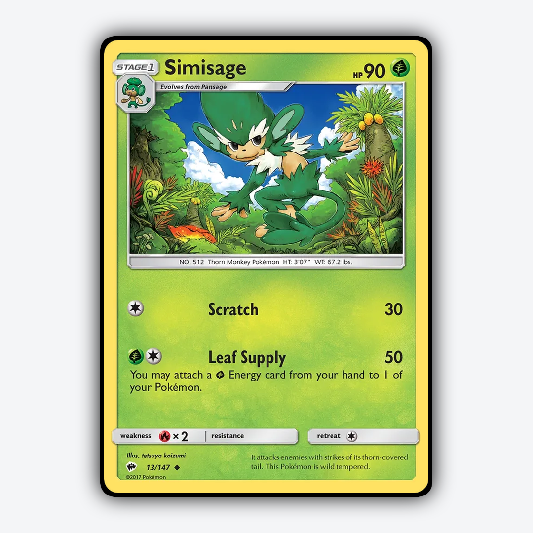 Simisage 013/147 - Burning Shadows Set - Card Rug