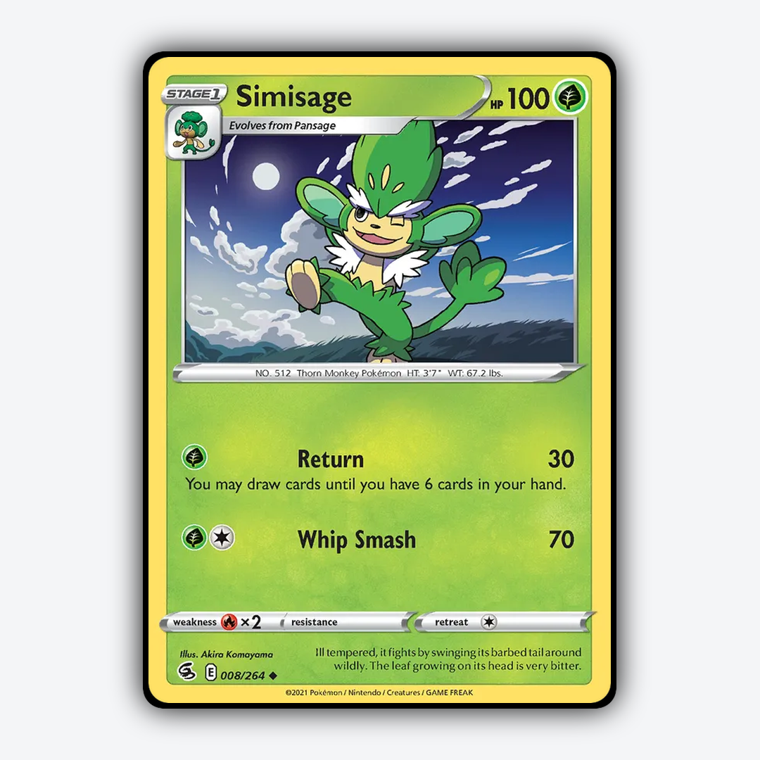 Simisage 008/264 - Fusion Strike Set - Card Rug