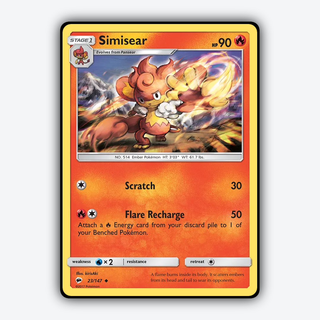 Simisear 023/147 - Burning Shadows Set - Card Rug