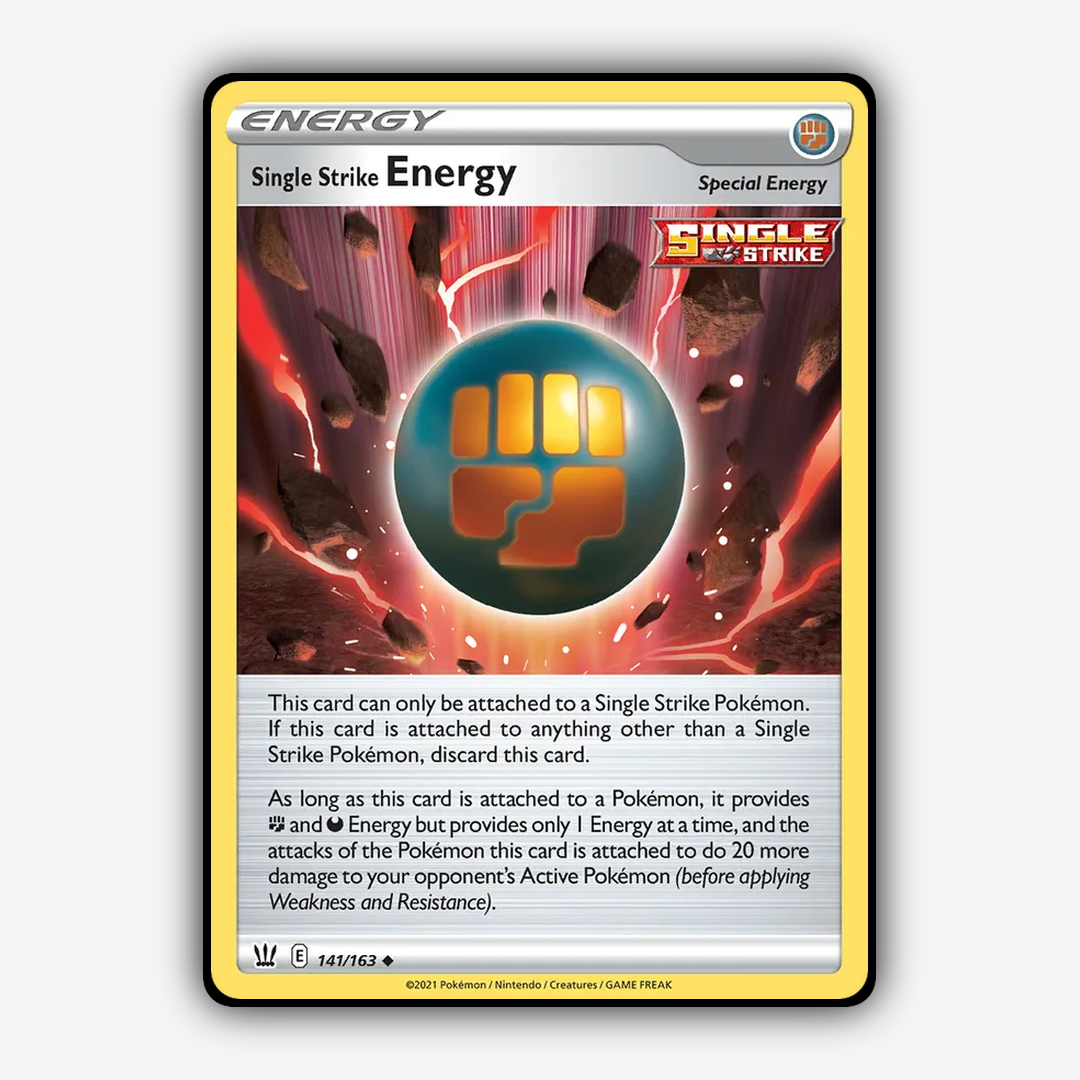 Single Strike Energy 141/163 - Battle Styles Set - Card Rug