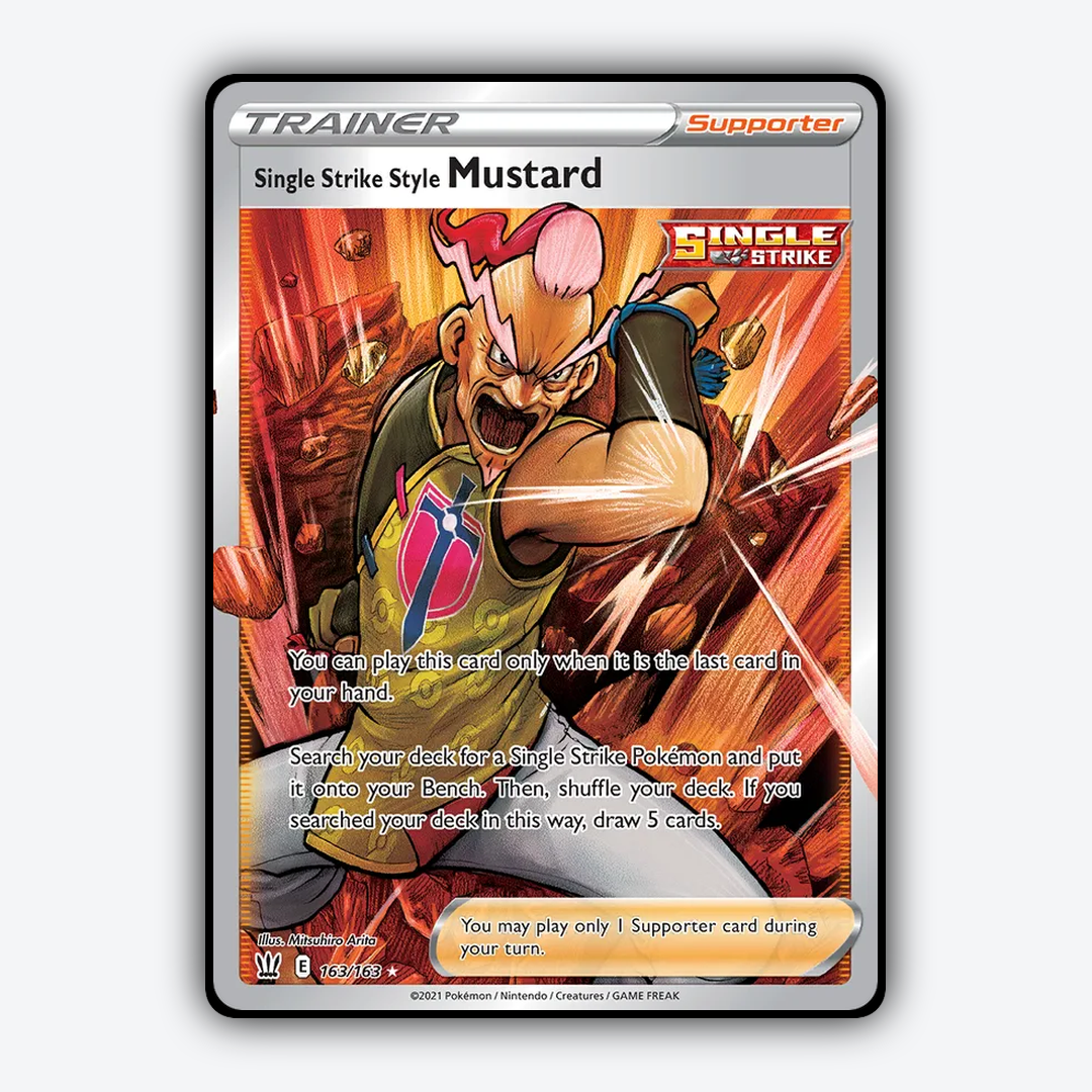 Single Strike Style Mustard 163/163 - Battle Styles Set - Card Rug