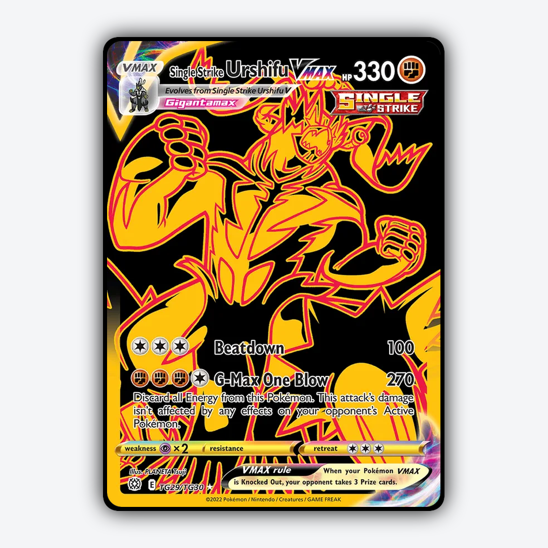 Single Strike Urshifu VMAX TG029/30 - TG029/30 Brilliant Stars Trainer Gallery Set - Card Rug