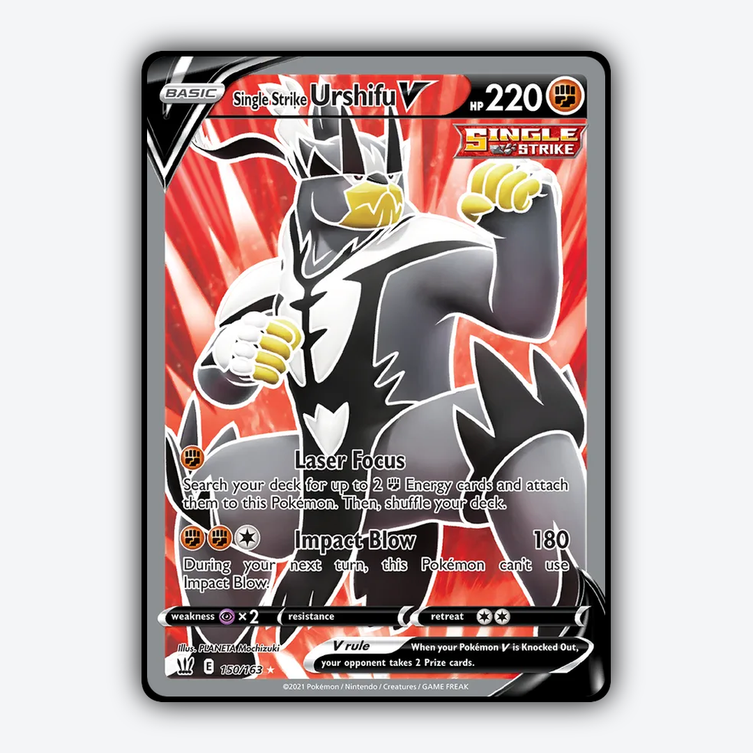 Single Strike Urshifu V 150/163 - Battle Styles Set - Card Rug