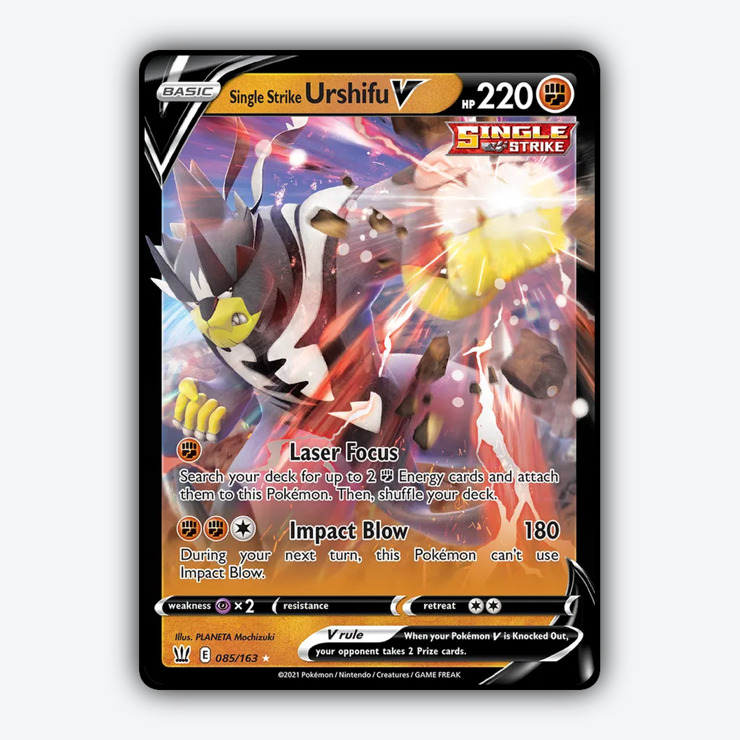 Single Strike Urshifu V 085/163 - Battle Styles Set - Card Rug