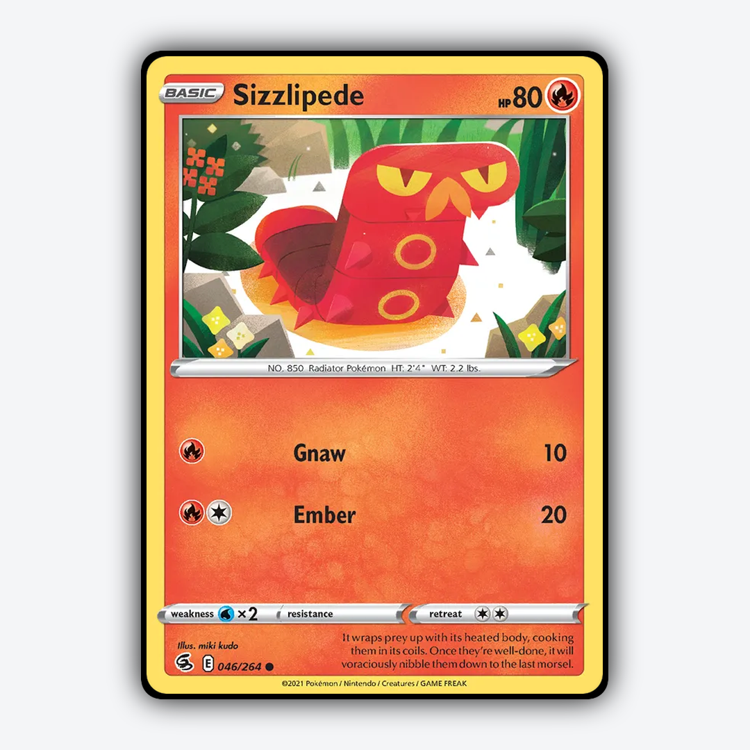 Sizzlipede 046/264 - Fusion Strike Set - Card Rug